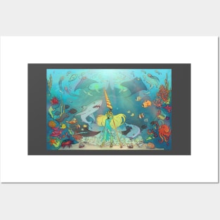 Ocean Fantasy Witch Posters and Art